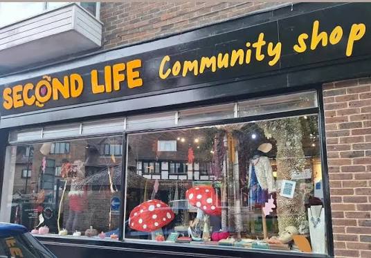 Picture of the front of Second Life a community second-hand shop local to East Grinstead