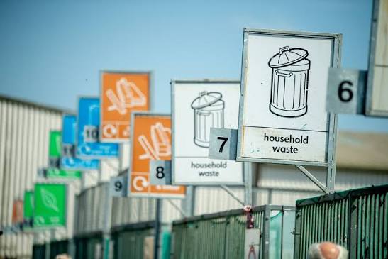 West Sussex Recycling Centre signs